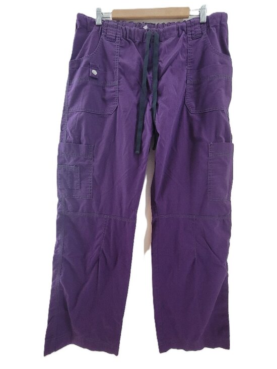 Dickies Pants - Dickies XL Tall Unisex Medical Scrub Pants Cotton B Solid Pattern Purple 857455T